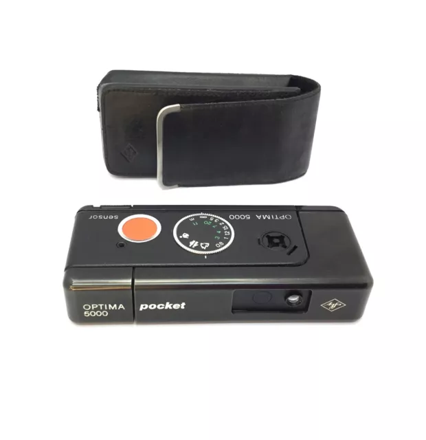 AGFA-AGFAMATIC 5000 Sensor Vintage Retro Pocket 110 Film Compact Camera W/Case