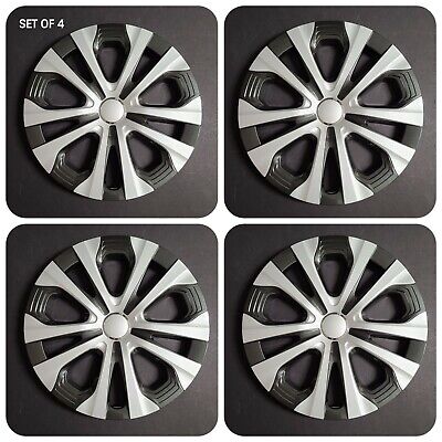 Wheel Covers Hubcaps Fits 2019-2020 Toyota Prius 15" Silver & Charcoal Set Of 4
