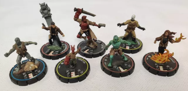 Heroclix lote 7 figuras Hellboy And The  BPRD