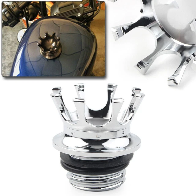 FOR HARLEY SPORTSTER Crown Gas Cap Fuel Tank Cover Righthand Thread