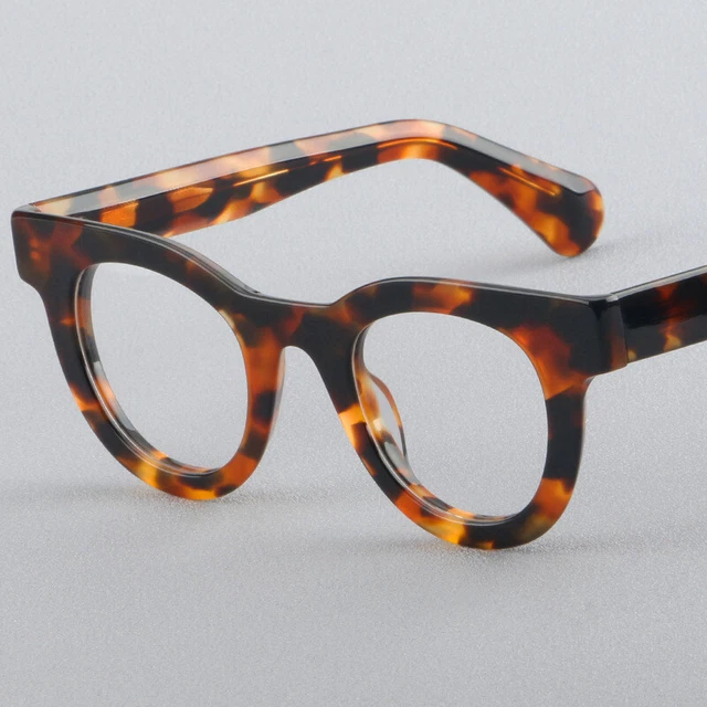 Gafas de lectura redondas para hombres y mujeres lectores unisex marcos de gafas de acetato grueso