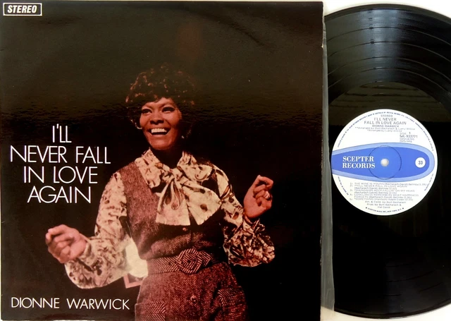 DIONNE WARWICK-I'LL NEVER Fall In Love Again LP 1970 Scepter Records