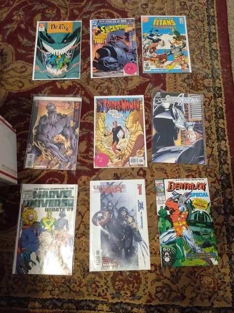 Comics Lot of 9 (Including Marvel and DC)