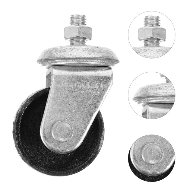 Ruota Caster 12 mm Ruota Jack Orizzontale Ruota Caster Resistente Ruota Jack Idraulica