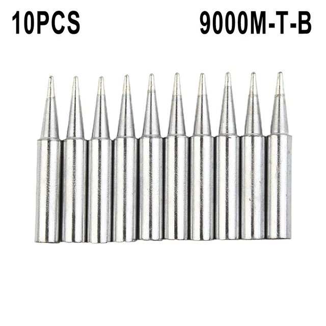10pcs/900M-T-B Lead-free Pure Copper Solder Iron Tips Set For Soldering Station
