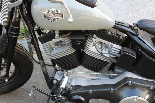 custom bike springer harley davidson twin cam 1500ccm Grau