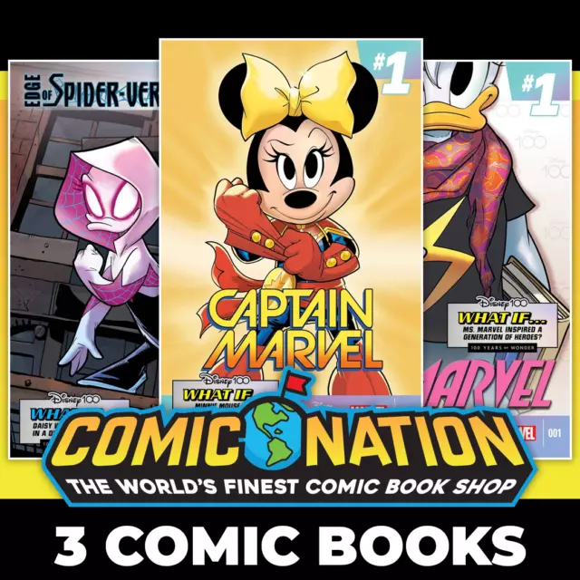 AMAZING SPIDER-MAN #29, 32 and 33 DISNEY100 VARIANTS BUNDLE MARVEL PRESALE 2023