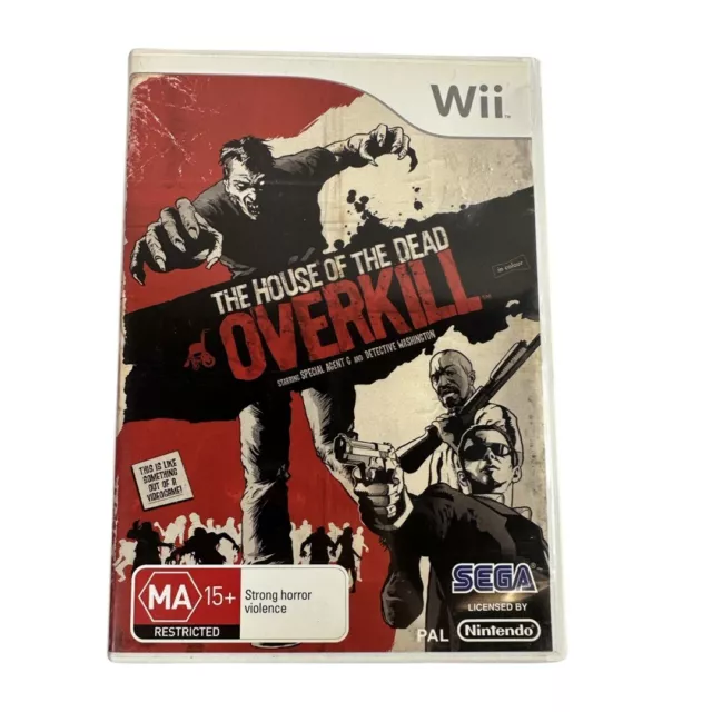 Manual Only) The House of the Dead Overkill Nintendo Wii Authentic