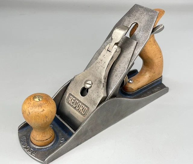Vintage Record No 4 1/2 Smoothing Plane Carpenters Woodworking Plane Tool