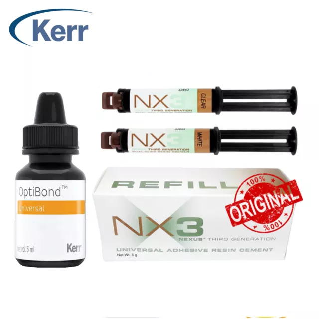 Kerr Dental NX3 Nexus 3rd Gen Universal Adhesive Resin Cement Dual Cure Syringe