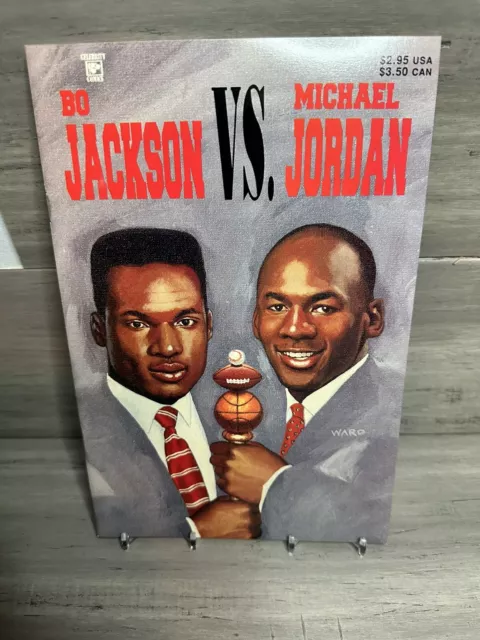 Bo Jackson vs Michael Jordan #1 (LIMITED TRADING CARD) (1992, Celebrity Comics)