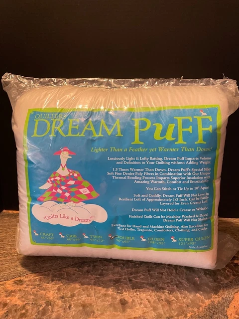 "QUILTER'S DREAM PUFF BATING, NUEVO, SELLADO, Doble 96"" x 93"" - ¡ENVÍO GRATUITO!!¡!