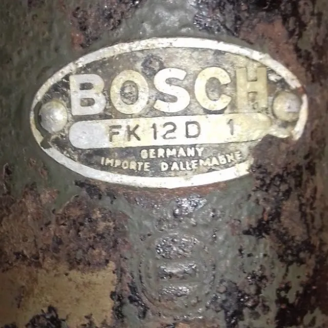 GERMAN KLAXON BOSCH "FK12D 1" 1935-1945, WW2, Wk2 Opel, BMW, Mercedes, DKW... 2