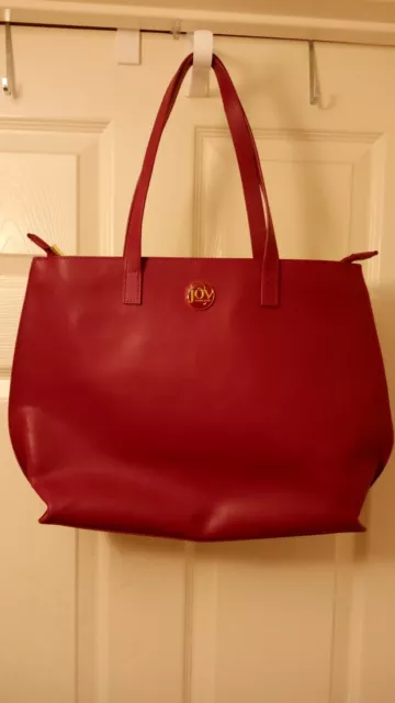 Burgundy Joy Mangano purse tote bag