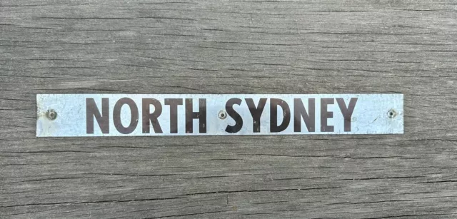 NSWGR Next Train Destination Board 'NORTH SYDNEY' Sign