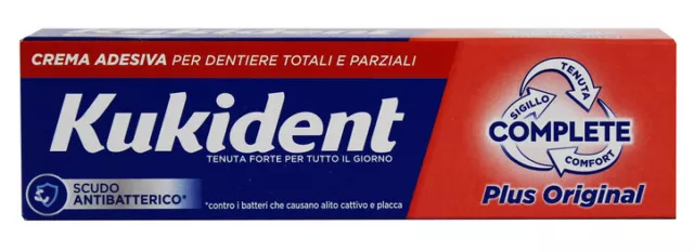 Kukident Crème Adhésif X Dentier 35 Grammiplus Complete Ou Fabriqué en Italie