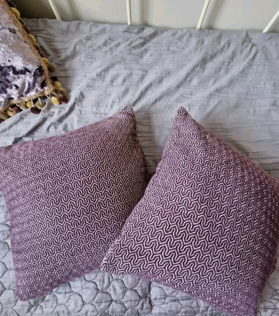 Dunelm purple cushions online