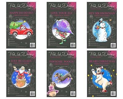 Pink Ink Designs A5 Clear Stamp Sets - XMAS '21 - CHOOSE - FREE P&P - DISCOUNT