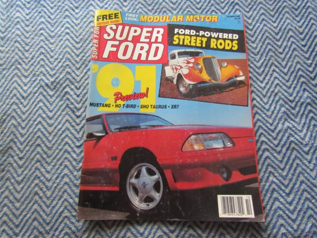 Super Ford Magazine October 1990 '91 Preview Mustang Ho T-Bird Sho Taurus Xr7