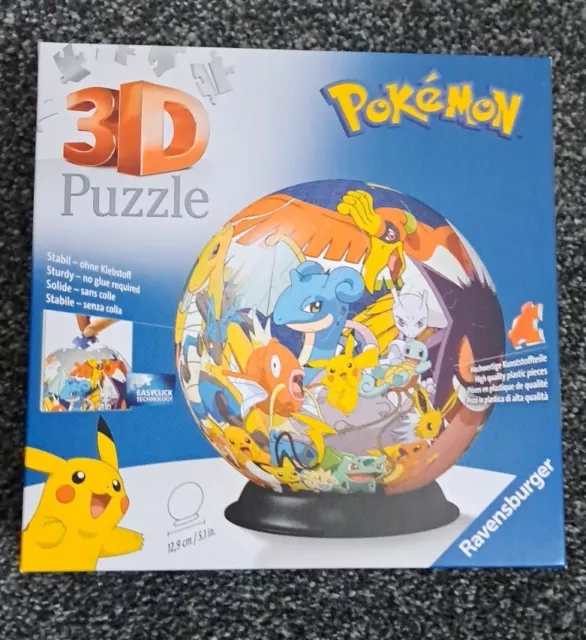  Ravensburger Pokemon Pokeball - 3D Jigsaw Puzzle Ball for Kids  Age 6 Years Up - 54 Pieces - No Glue Required : Toys & Games