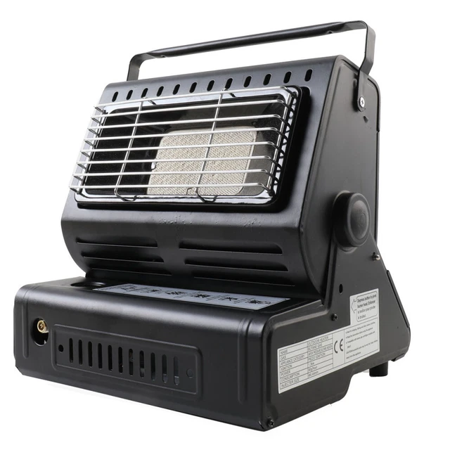 2in1 Tragbare Gasheizung Camping Butan Gas Kocher Keramik 1.3KW Dual-Zweck Herd 2