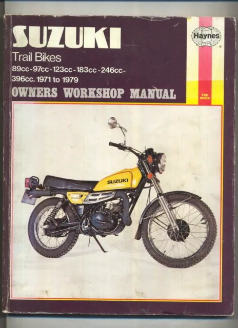 Suzuki TS Trail Bikes Manual 250 400 185 125 (71-78) Haynes Work-Shop TC EW23 #
