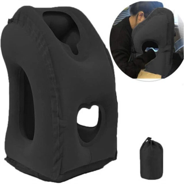 Office Car Neck Head Chin Pillow Inflatable Air Cushion Nap Rest Travel Pillow
