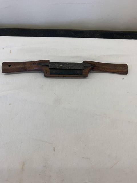 Antique Wooden Spokeshave ~ Carpentry Tool ~ Wagon Wheel Spoke Knife ~ Complete!