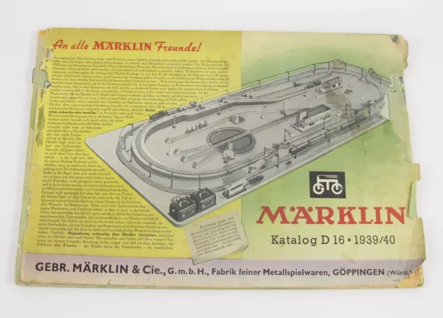 Märklin Katalog D16 1939/40