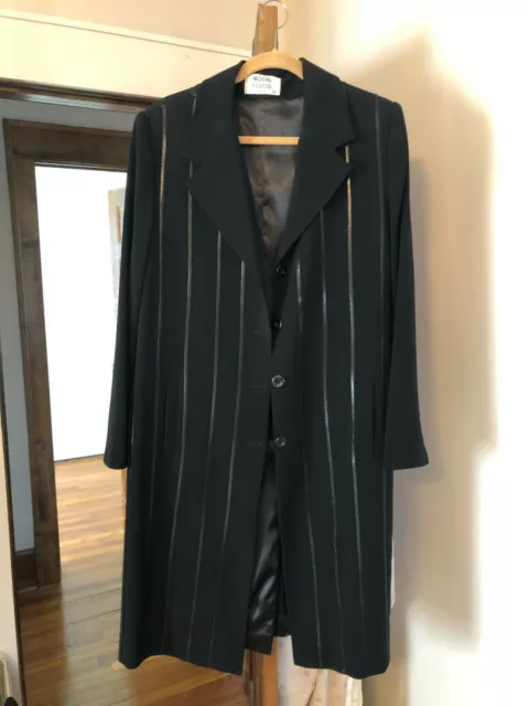 Women Black Moon Flood (Paris) European Long Spring Jacket - Size 52