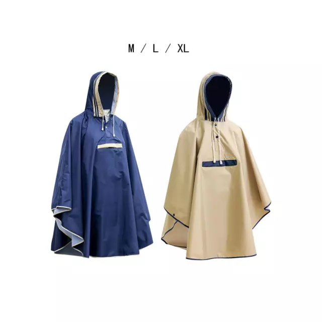 Adultes Poncho de Pluie à Capuche Poncho Imperméable Pull Imperméable Veste