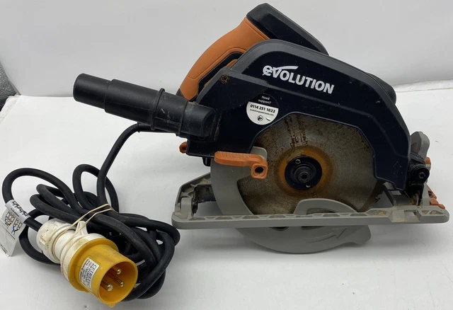 EVOLUTION R185 CCS 185v Corded Multi-Material Circular Saw 110v 1600w £ ...