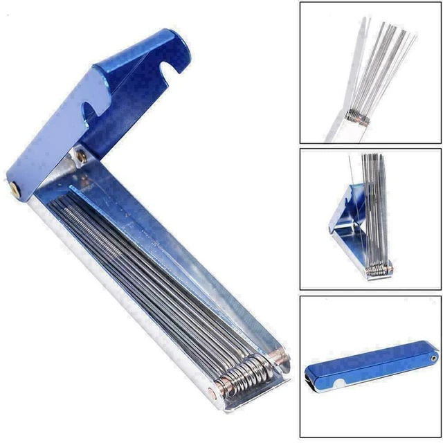 Neuf pièces de coque en aluminium nettoyeur de buse pratique nettoyage 13 en 1