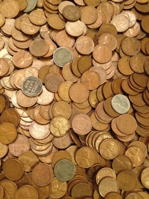 ✯ 5 Lb Pounds Wheat Cents Lincoln Pennies ✯ Estate Sale Coins Lot ✯
