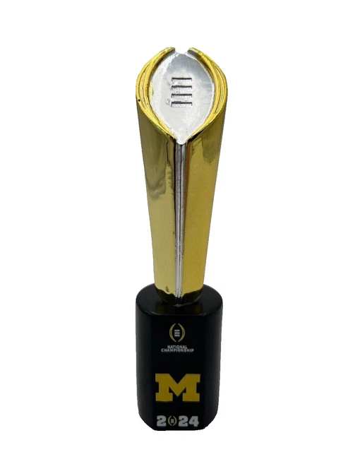 MICHIGAN NATIONAL CHAMPIONSHIP Trophy 2024 Replica 5.5 inch Reflective