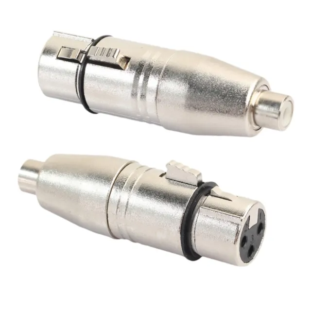 High Fidelity 3 Pin XLR Female to RCA Female Audio Adapter for DJ Sound System
