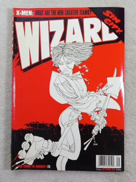 Wizard Comics Magazine Vol 1 No 73 Sept 1997 Sin City X-Men Spawn Movie Carlin