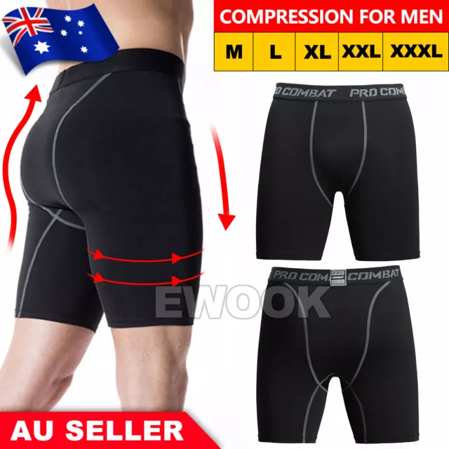 Men Sports Compression Shorts Pants Fitness Under Skin Base Layer Tights Pant OZ