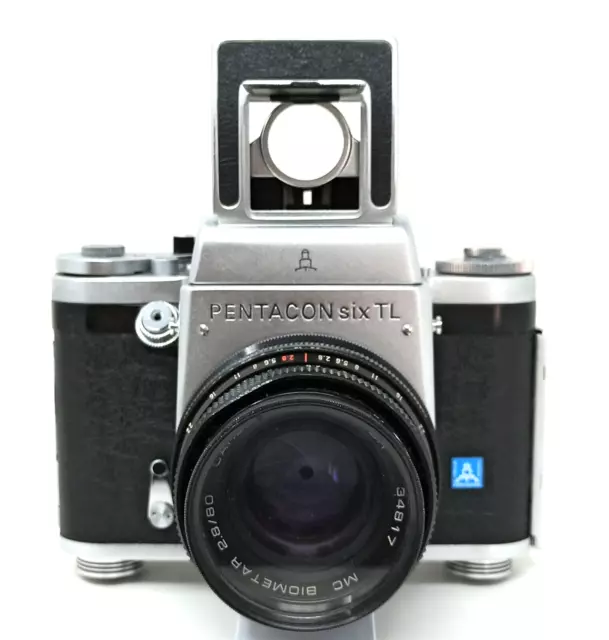 Macchina fotografica Pentacon SIX TL formato 6X6 reflex 60 mm Carl Zeiss Biometa