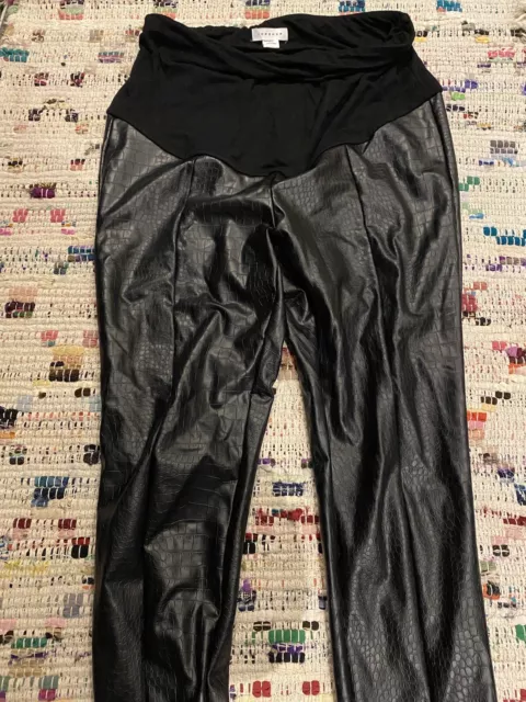 Topshop Maternity faux-leather pants