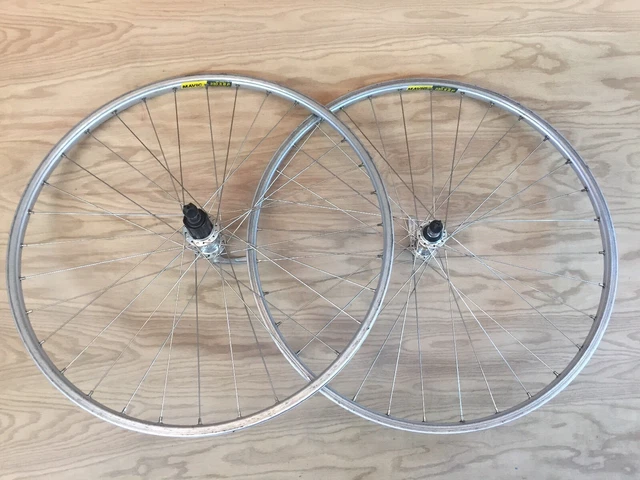 Paire De Roues VTT 26" - Moyeu Shimano XT FH-M737 Sur Jantes Mavic 237S - Occasion Fonctionnelle