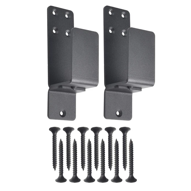 2 Staffe A U Per Porte Blindate | Regolabili 0-7.5 Pollici | In Ferro Q235 | Colore Bianco - Foto 5
