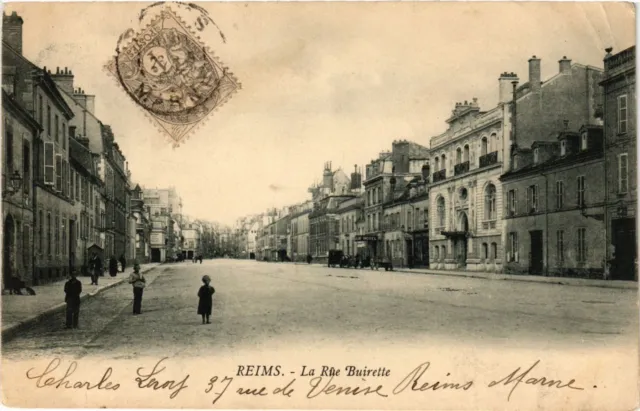 CPA REIMS - La Rue Buirette (743009)
