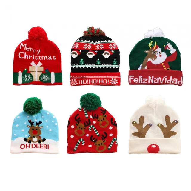 CHRISTMAS UP SNOW Hat for Adults Kids Soft Winter Hat for Indoor