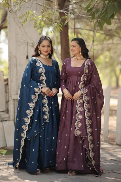 Femme Eid Robe Pakistanais Salwar Kameez Prêt À L'em Ploi Pour Mariage