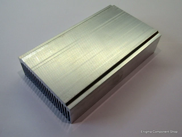 Enigma Shop Small Aluminum Heatsink (HS50) - 95x76x21mm For Electronics, Amplifier, Audio Projects