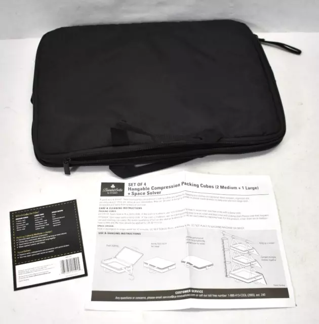 BumbleBrella Jill Martin Hangable Compression Packing Cubes 2 Medium 1 Large