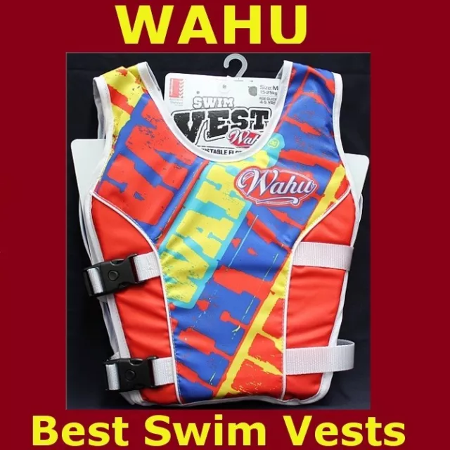 BNIB Wahu swimming aid vest Orange size S,M,L available