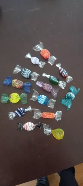 Lot De Bonbons En Verre Murano