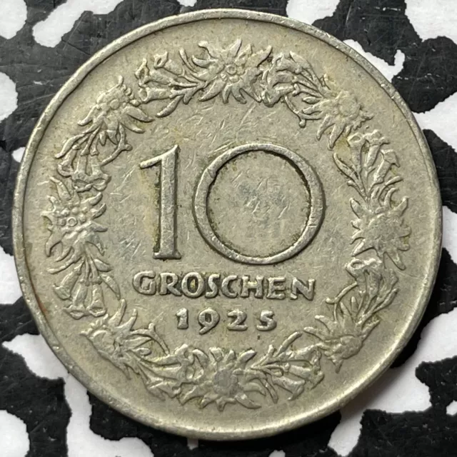 1925 Austria 10 Groschen (6 Available) (1 Coin Only)